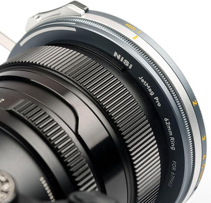 NiSi - JetMag Pro 49mm to 67MAG Adapter, Magnetic Filter Ring for Thread Lenses - Ultra-Slim, Durable Aluminum Frame, Twist-Lock Security