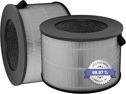 2 Pack U9CV2B Filter Replacement Compatible with LG PuriCare AeroTower Fan, for U9CV2B / U9CS1C / U9CV1C Air Purifier, 3-in-1 Filter and Activated Carbon Filters