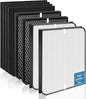 8 Pack AD3000 / AD3500 Replacement Filter Compatible with Air doc-tor 3000/3500 Air Purifi-er, with 2 main filter + 2 Activated Carbon filters + 4 Carbn Pre-Filters