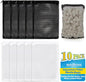 MAQIHAN 10pcs Aquarium Filter Media Bags - Mesh Filter Bags Reusable Bags with Zipper for Activated Carbon Ceramic Rings Filter Balls Fish Tank Pond 5.9 X 7.8 Inch