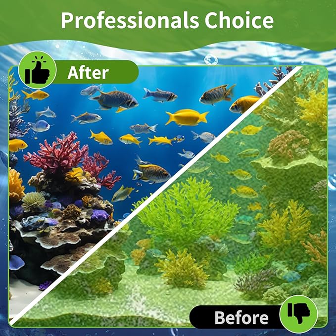 Aquarium Filter Floss 24"x36"x0.5" Filter Floss for Fish Tank -Micro Fine Multi-Layer Polishing Aquarium Filter Pad-Filter Media Roll for Crystal Clear Water Cut to Size