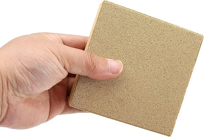 RealPlus Aquarium Filter Media Bio Ceramic Brick Bio Filter Media for Marine and Freshwater Aquarium Canister Filter Pond Fish Tank, 6 Pack (4" x 4" x 1")
