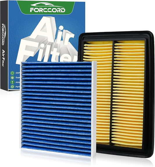 Cabin & Engine Air Filter Fit for Nissan Rogue 2.5L 2014-2020; Rogue Hybrid 2.0L 2017-2019; Rogue Sport 2.0L 2017-2022 Activated Carbon Cabin Filter Replace#CA11858 CF11854 Car Accessories