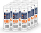 Aquaboon 5 Micron 10 x 2.5 Carbon Block Water Filter Cartridge CTO Whole House Water Filter Replacement Compatible with WHKF-WHWC, FXWTC, 12-PACK
