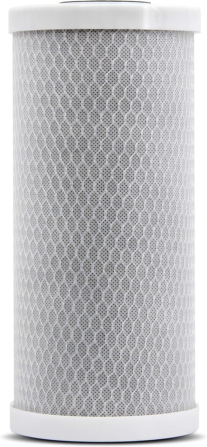 APPLIED MEMBRANES INC. 4.5"x10" Carbon Filter for Water Filtration | Replacement Water Filter Cartridge for Whole House Water Filter System