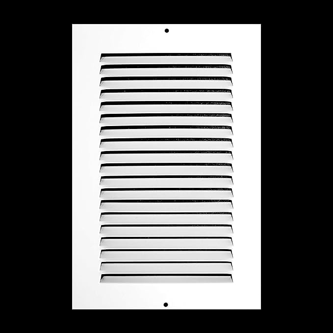 Fits 6x10 Duct Opening | Steel Return Air Grille by Handua | Vent Cover Grill for Sidewall and Ceiling | White | HVAC Cold Air Intake Grille | Outer Dimensions: 7.75"W X 11.75"