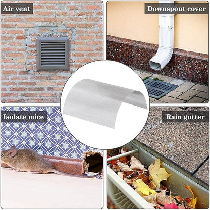 Stainless Steel Woven Wire Mesh Stainless Steel Woven Wire Mesh 14 Rodent Control Cage Net Garden Insect Screen Corrosion, Resistant Filter