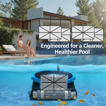 4 Pack Ultra Fine Filters Compatible with Dolphin Nautilus CC Plus (Not for Nautilus CC), Nautilus CC Supreme, M200/M400/M500, Part # 9991432-R4, Pleated Pool Cleaner Replacement Part