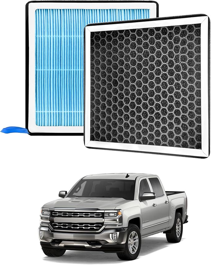 silverado Dedicated CF11966 Cabin Air Filter With Activated Carbon For 2019 2020 2021 2022 2023 2024 silverado 1500 2500 3500