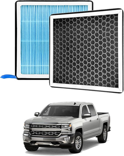 silverado Dedicated CF11966 Cabin Air Filter With Activated Carbon For 2019 2020 2021 2022 2023 2024 silverado 1500 2500 3500