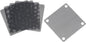 uxcell PC Dust Fan Screen with Screws for Cooling Dustproof Case Cover PVC 50mm 5pcs