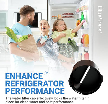 BlueStars 2260518B 2260502B Refrigerator Water Filter Cap Replacement – Compatible with Whirlpool & Kenmore Filters - Replaces WP2260518B WP2260518BVP PS11739970