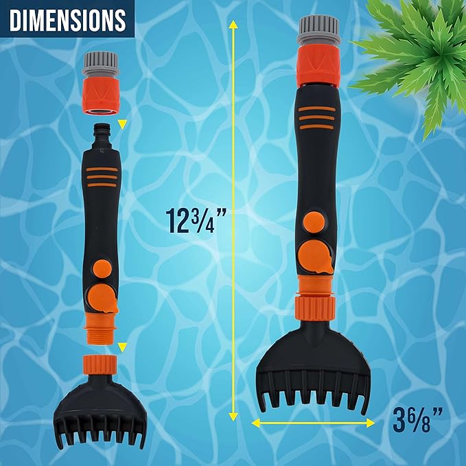 U.S. Pool Supply Cartridge Pool Filter Cleaner Tool - Spa Filter Cleaner for Hot Tub Pool, Water Jet Spray Comb Cleaning Wand, Clean Dirty Cartridges, Removes Dirt Debris, Garden Hose Connector