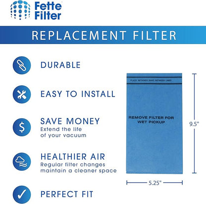 Fette Filter - 24 + 8 Pack Wet Dry Vac Bags Compatible with WORKSHOP WS01025F, Craftsman 9-38737, MultiFit VF2000, Select 2-1/2 to 5-Gallon Shop Vac Husky,Bucket Head, & Stinger Shop Vac Models.
