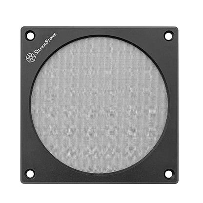 Silverstone Technology - FF127 200°C / 394°F Rated 120mm Magnetic Fan Grille and Filter Kit - SST-FF127B