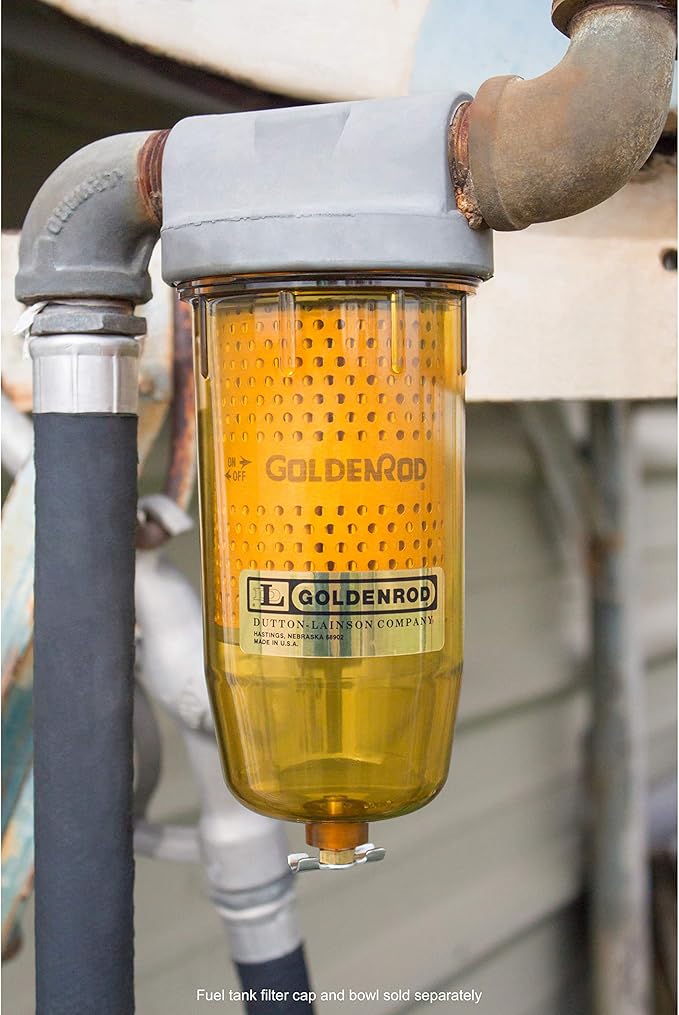 Dutton-Lainson Company - Goldenrod (470-5) Fuel Tank Filter Replacement Element - 10 Micron Gasoline, Diesel Fuel Water Separator - Compatible with Bowl Models 495 and 495-3/4 and Biodiesel Blends