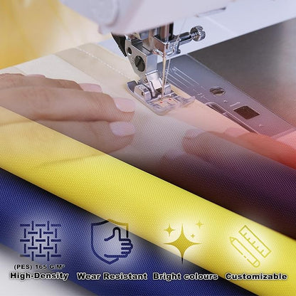 Privacy Screen 2.3' x 26.2' Privacy Protection Weatherproof Outdoor Dog Fence, Included Cable Ties Customized size for Apartments, Deck, Porch, Patio, Railing, Outdoor Pool, Vertical Floor Pattern