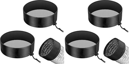 VIVOSUN 2-Pcs. Grow Tent Vent Cover, 4"/6"/8" Duct Filter Vent Cover with Elastic Band and Fixed Buckle for Plant Grow Tent Vent (Pack of 2)