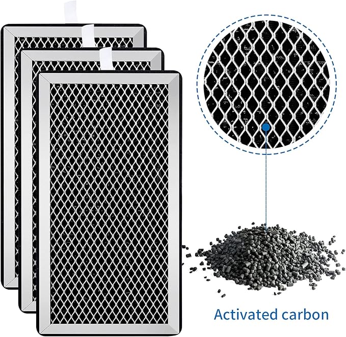 4 Pack Model 15 Replacement Filters Compatible with Air Puri-fier MA Series, H13 True and Activated Carbon, 3 in 1 with Pre-Filter