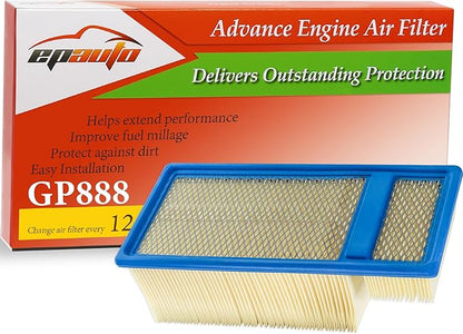 EPAuto GP888 (CA10888) Diesel Engine Air Filter Compatible with Ford F-250 Super Duty, F-350 Super Duty (2011-2016)