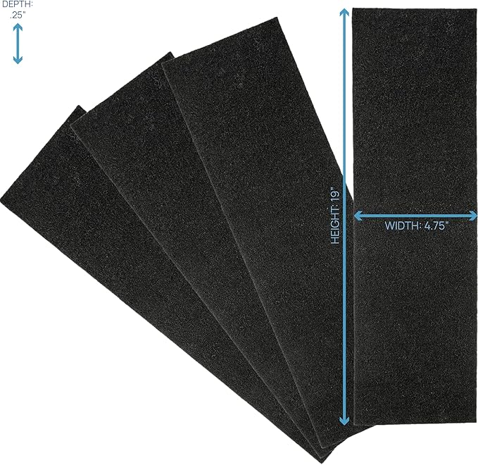 Filter Bros Carbon Filter C 4Pack Replacement Fits GermGuardian FLT28CB4 AC5250PT