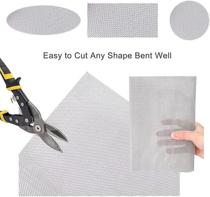 Stainless Steel Woven Wire Mesh, 304 Insect Screen, 30 Mesh Window Grid, Metal Netting, Ripstop Wire Cloth, Air Vent Protection Mesh, Woven Stainless Filter Panel