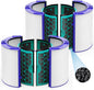 2 Pack TP04 Replacement Filter for Dyson TP04 HP04 DP04 TP05 DP05 Air Purifier Sealed Two Stage Pure Cool Fan Combi 360° Glass HEPA Filter & Activated Carbon Filter, #969048-01, Purple/Teal