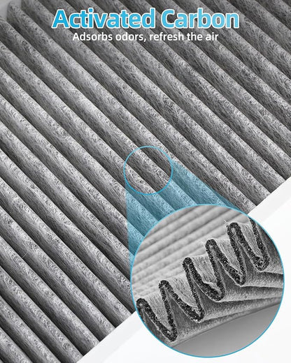 Model Y External Hepa Air Filter with Activated Carbon, External Air Recirculation,Replacement Air Filter Comptatible with Tesla Mode y and model y juniper accesories (Model y-out-airfilter-OE)