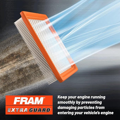 FRAM Extra Guard Rectangular Panel Engine Air Filter Replacement, Easy Install w/Advanced Engine Protection and Optimal Performance, CA12057