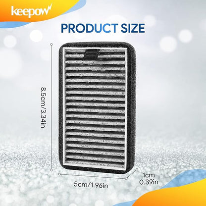KEEPOW DSTx HEPA +Carbon Filters Replacement Compatible with Clarifion DSTx Mini Personal Portable Air Purifiers. Activated Carbon Filters for Bedroom and Pets. Works for Dust,4 Pack