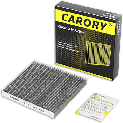 Cabin Air Filter w/Activated Carbon for 2007-2012 Nissan Altima, 2009-2014 Murano, 2009-2014 Maxima, 2011-2017 Quest, 27277-JA000, 27277-JA00A, 2008 2009 2010 2011 2012 2013 2014 2015 2016