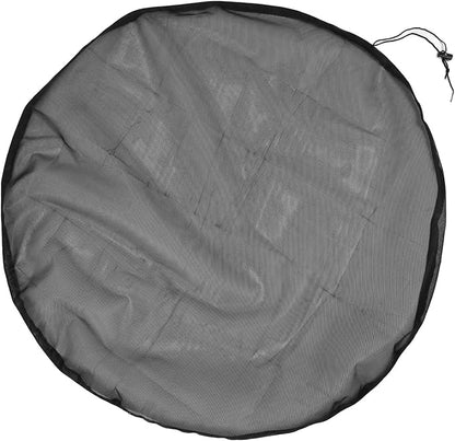 Rain Mesh Cover, Mesh Cover for Rain Barrels, Drawstring Leaf Filter Water Collection Buckets Tank Protector Outdoor Garden Net Screen to Keeps from Leaves and Debris (Dia