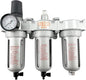 1/2" NPT MID FLOW Filter Regulator Coalescing Desiccant Dryer System For Compressed Air Lines, Poly Bowls, Great For Paint Spray And Plasma Cutter (MANUAL DRAIN)