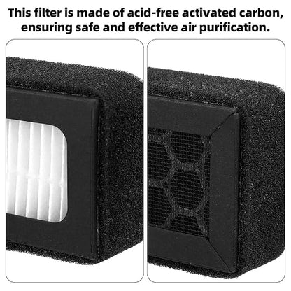 2pcs 3D Printer Air Filters with Cleaning Brush, Activated Carbon Combo Air Filter Replacement Practical 3D Printer Accessories for Bambu Lab X1/P1 Series
