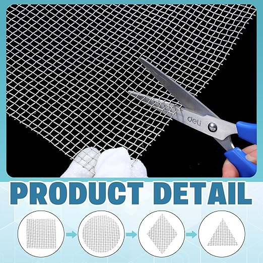 SATINIOR 2 Packs 11.8 x 39.3 Inch 304 Stainless Steel Woven Wire Mesh Fine Screen for Vent, Garden, Cage, Window Screen, Filter, Filtration Cloth, Vent Mesh (5 Mesh)
