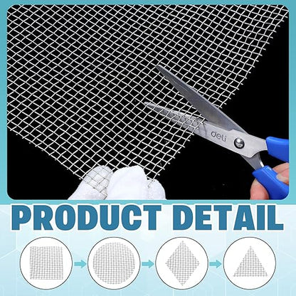SATINIOR 2 Packs 11.8 x 39.3 Inch 304 Stainless Steel Woven Wire Mesh Fine Screen for Vent, Garden, Cage, Window Screen, Filter, Filtration Cloth, Vent Mesh (5 Mesh)