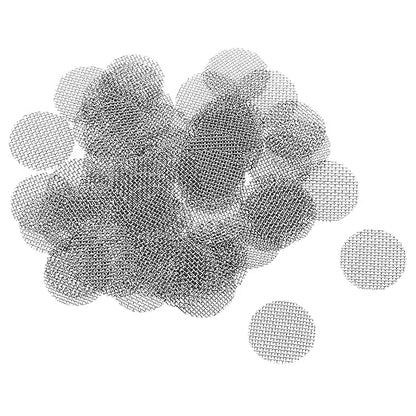 MECCANIXITY Pipe Screen Stainless Steel Screens, 3/8 Inch (9.5mm) Diameter for Pipe Filter, Pack of 100