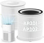 AP301 AP302 HEPA filter Replacement, ONLY for Dayette AP301 AP302 Air Purifier, NOT FOR AP401 AP402 Air Purifiers