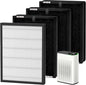 4 Pack HAP602 Replacement Filter for ECOSELF HAP602/HAP602WF Air Purifier, 3-IN-1 Filter Replacement, High-Efficient & Activated Carbon Filter for Home