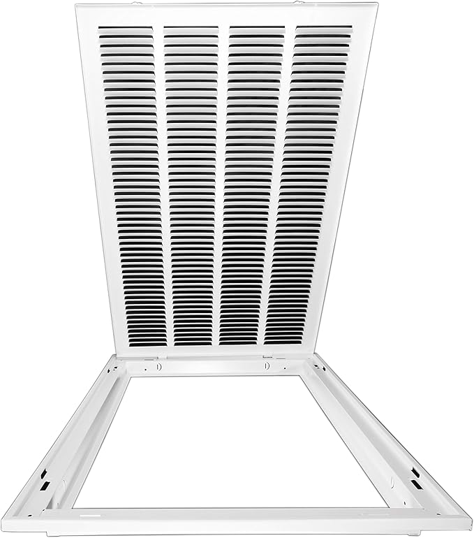 Venti Air 20" X 30" Steel Return Air Filter Grille - Removable Face/Door for 1 inch Filters - HVAC Duct Cover Grill (2-3 Business Day Delivery) [Outer Dimension: 22.5"W X 32.5" H]
