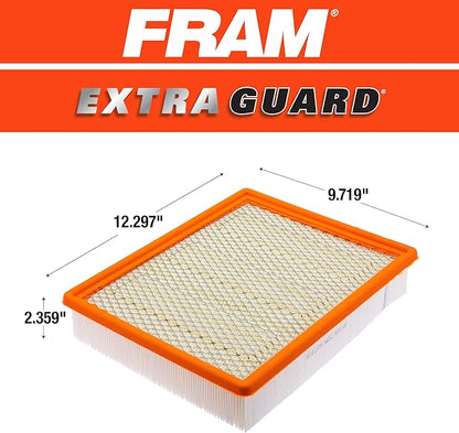 FRAM Extra Guard CA8755A Replacement Engine Air Filter for Select Cadillac, Chevrolet, and GMC Models, Provides Up to 12 Months or 12,000 Miles Filter Protection