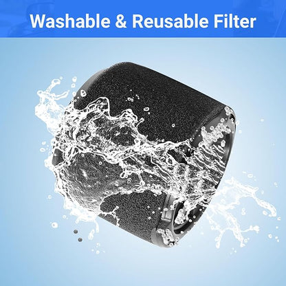 1 Pack VF3700 Filter Compatible with Rigid Vac 3-4.5 Gallon Vacuum Cleaners, Wet Application Foam Filter Fit WD3050, WD4070, WD4080, WD4522, 4000RV