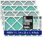 Spearhead [14x25x1, 4-PK] MERV 11+ EPA-Registered Odor Defense HVAC AC Furnace Filter w/Rigid Frame, Clog-Free Design, Verified Efficiency & Quiet Filtration