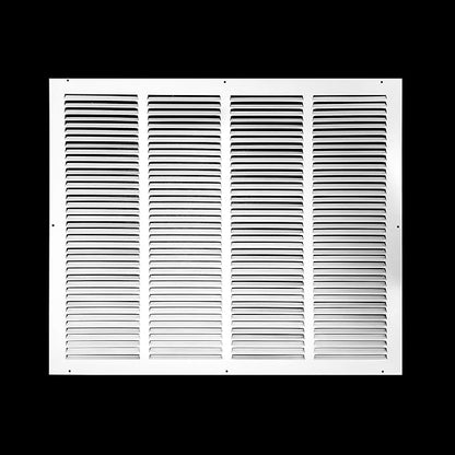 Fits 24x20 Duct Opening | Steel Return Air Grille by Handua | Vent Cover Grill for Sidewall and Ceiling | White | HVAC Cold Air Intake Grille | Outer Dimensions: 25.75"W X 21.75"