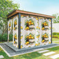 Lemon Outdoor Curtains for Patio Lemons Baskets Summer Tropical Plant Wood Waterproof Outside Curtains with Grommet Top Weatherproof Curtain for Cabana Pergola Gazebo, 2 Pack, 54" W x 84" L