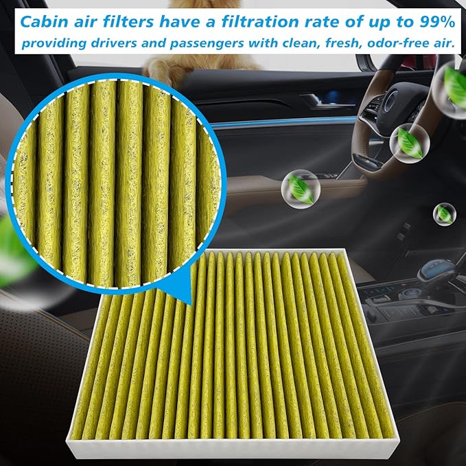 Cabin Air Filter JMX39 Fit for 2014-2025 IS350, 2015-2024 RC350, 2013-2020 GS350, GS F, GS200T, GS450H, IS200T, IS300, IS500, RC F, RC200T, RC300, 87139-30100, 87139-YZZ38, CF10074