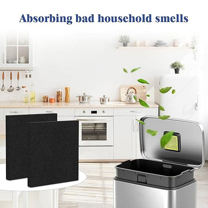 20 Packs Trash Can Odor Absorbing Filter Refills for EKO Garbage Cans and Compost Bin, Activated Charcoal Deodorizer, Activated Carbon Filter, Odor Absorber
