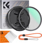 K&F CONCEPT 40.5mm Black Diffusion 1/4 Filter + Lens Cap, Mist Cinematic Effect Filter with 18 Multi-Layer Coatings for Video/Vlog/Portrait Photography (K-Series)