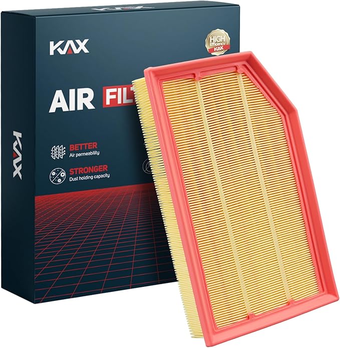 KAX Engine Air Filter, CA12373 Replacement for Jeep Wrangler 2018 2019 2020 2021 2022 2023 2024, Gladiator 2020-2024, Enhanced Filtration & Improved Airflow