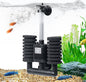 Aquarium Sponge Filter 5-20 Gallon Fish Tank Filter, Electric Power Double Sponge Filter, Quiet Small Low Flow Foam Filter for Fish Tank Betta Shrimp, Intake Dual Sponge Filter Kit w/Pump
